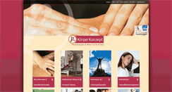 Desktop Screenshot of koerperkonzept.de